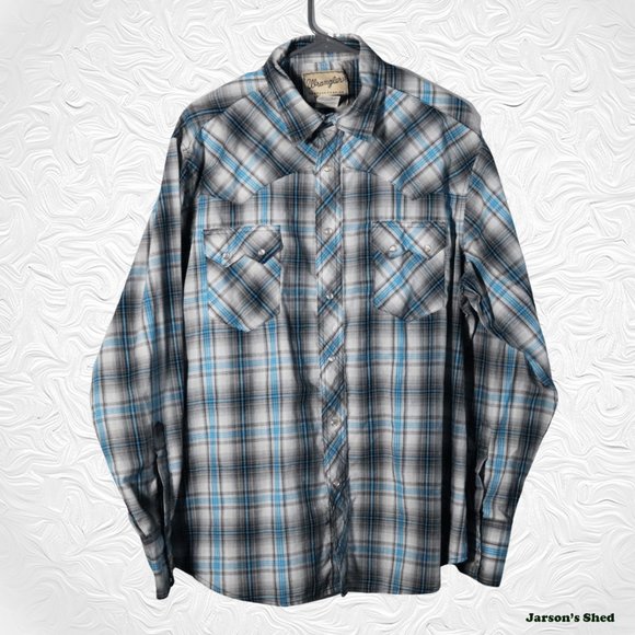 Wrangler Other - Wrangler Vintage Western Lng Sleeve w/ Pearl Snaps
